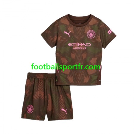 Tenue Manchester City Gardien Enfant Domicile 2024-2025 Maillot de Foot